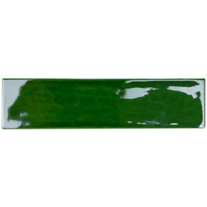 Rustic Wandtegel Stripe 7.5x30cm Stripe Glossy Copper Green